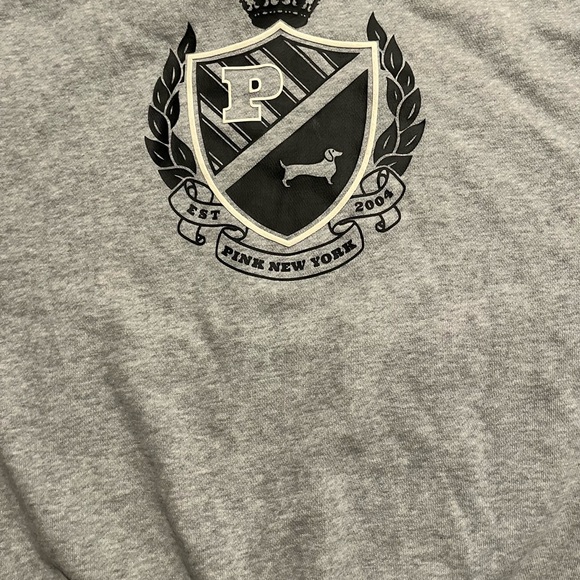 New Victoria’s Secret Pink Pullover Hoodie (M) Logo Grey NWT plus a free gift - Picture 2 of 2